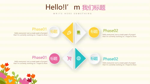精美卡通母婴婴儿护理中心医院社区讲座保健中心早教宣传PPT