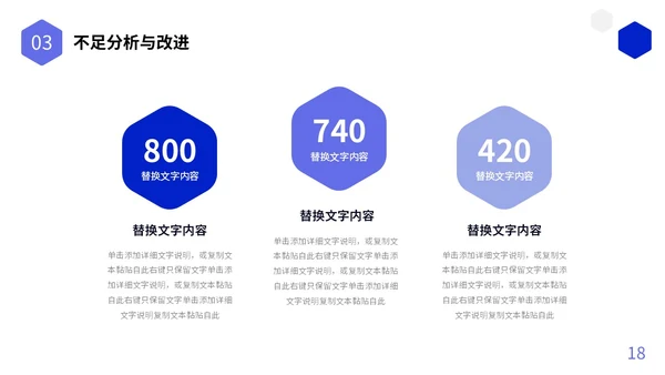 蓝色简约形状图标工作总结述职报告未来规划PPT