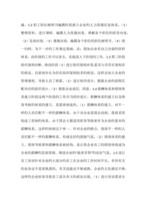 企业人力资源管理策划方案.docx