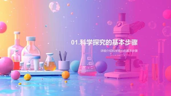 初中科学实验课PPT模板