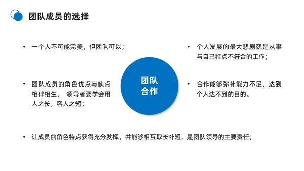 蓝色商务简约打造高绩效团队团队管理PPT模板团队建设