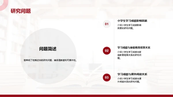 红色简约研究性作业汇报PPT模板