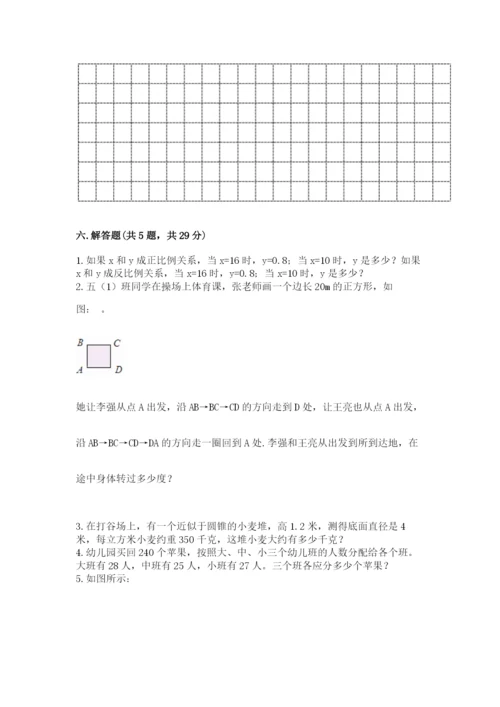 北师大版六年级下册数学期末测试卷带答案（达标题）.docx