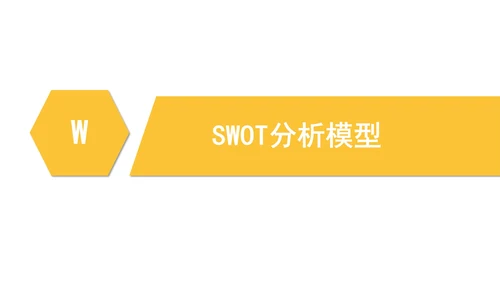 简约商务企业数据SWOT分析PPT模板