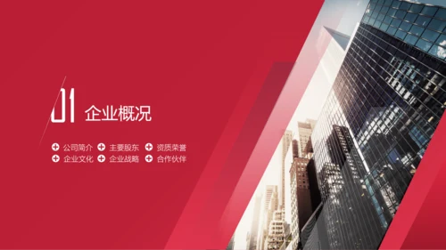 公司及企业业务简介PPT模板