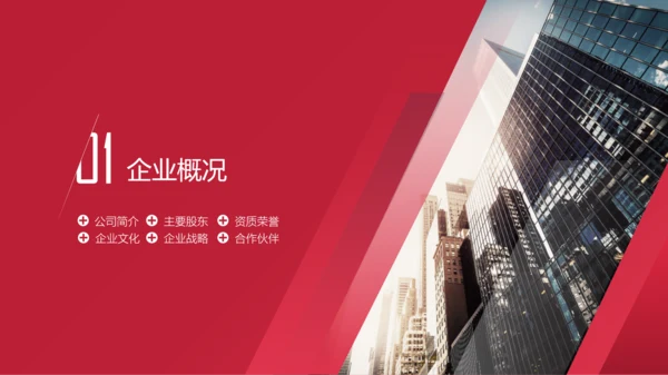 公司及企业业务简介PPT模板
