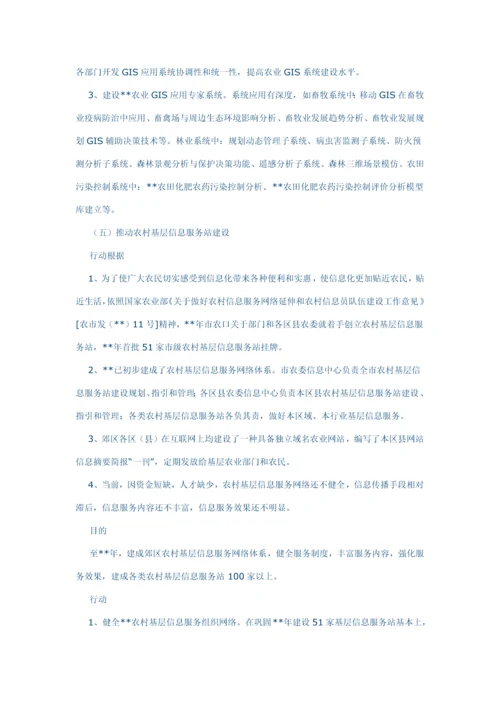 农业信息化行动方案的调查研究样本.docx