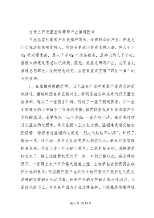 农业产业发展工作会议上的讲话.docx