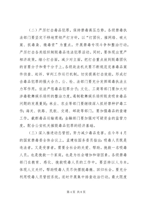 副市长在全市禁毒工作会议上的讲话.docx