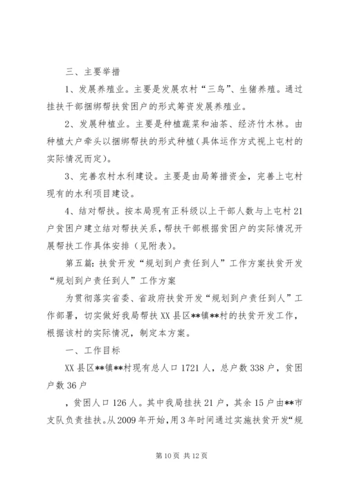 扶贫“规划到户责任到人”自评报告.docx