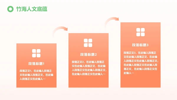 红绿色简约三维宜宾特色城市旅游攻略PPT模板