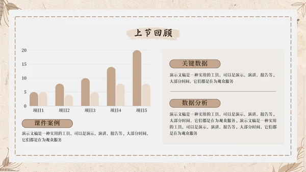 怀旧风格校园通用PPT模板