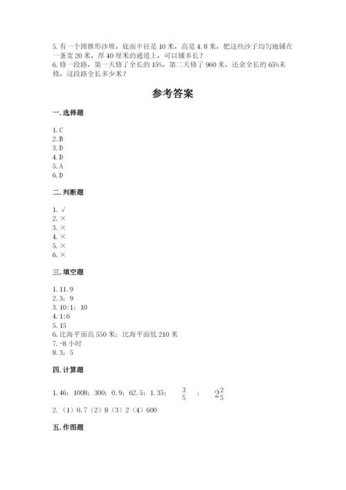 象山县六年级下册数学期末测试卷（模拟题）.docx