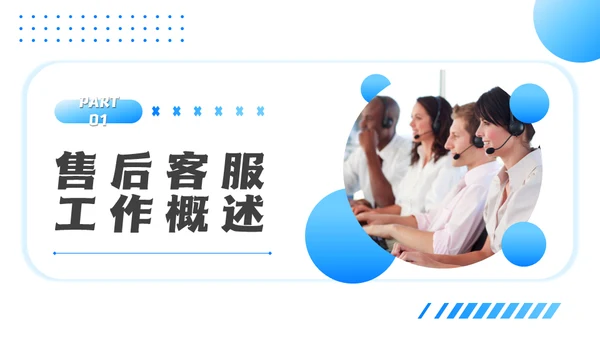 客服话务员售后服务话术培训通用PPT模板