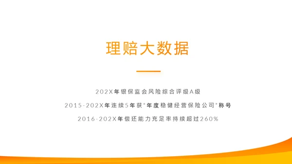 橙色大气平安保险公司工作总结计划动态PPT