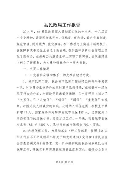 县民政局工作报告 (8).docx