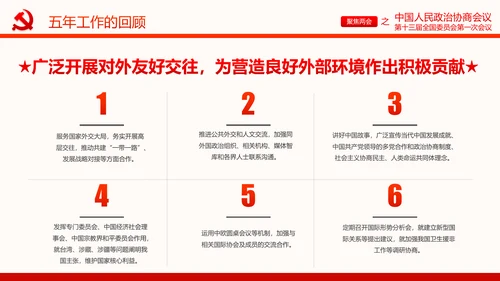聚焦两会政协常委会工作报告PPT