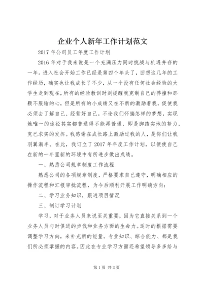 企业个人新年工作计划范文.docx