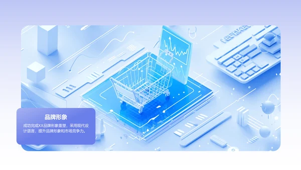 紫色3D风设计部 部门年终总结PPT模板