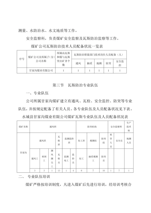 甘家沟瓦斯防治能力评估具体申请报告.docx