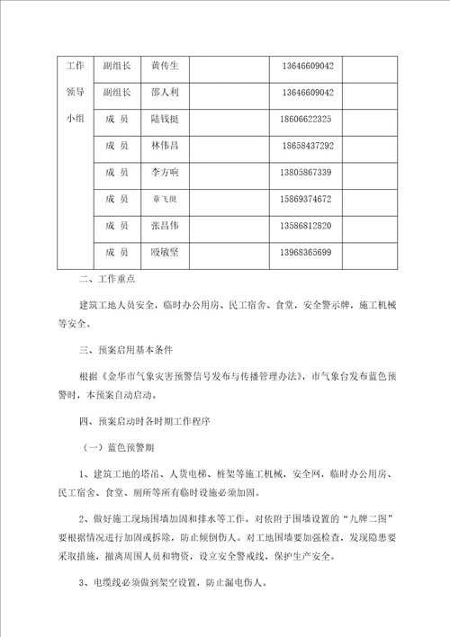 建筑职业健康安全管理应急预案