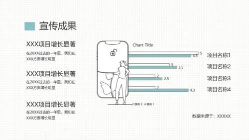 蓝白简洁风工作汇报PPT模板