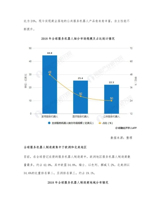 全球服务机器人市场现状及前景分析-智能服务机器人渗透率进一步提高.docx