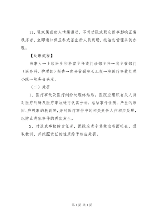 XX卫生院医疗纠纷预防和处理应急预案.docx