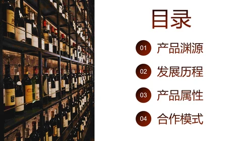 实景红酒商务商业公司产品画册PPT模板