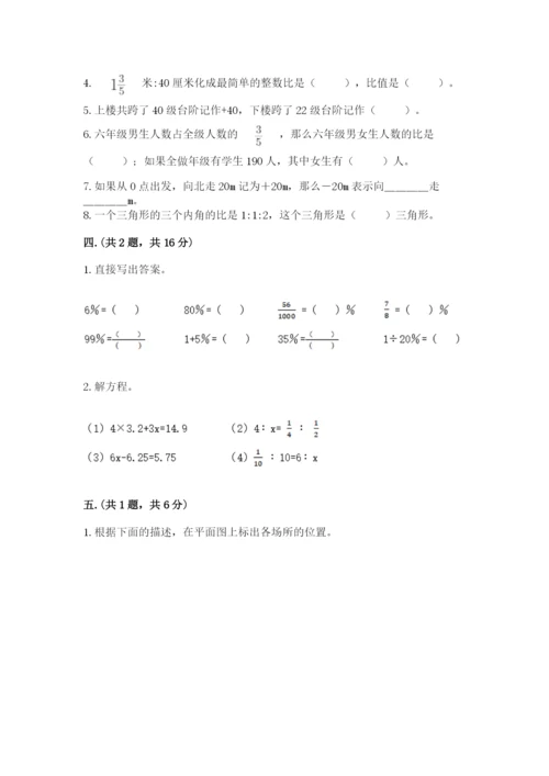 人教版数学六年级下册试题期末模拟检测卷附完整答案【夺冠系列】.docx