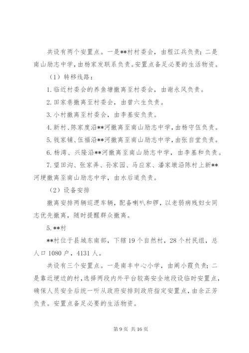 乡镇防汛人员疏散转移应急方案 (2).docx