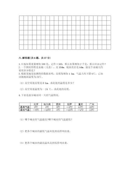 北京版小学六年级下册数学期末综合素养测试卷带答案（名师推荐）.docx