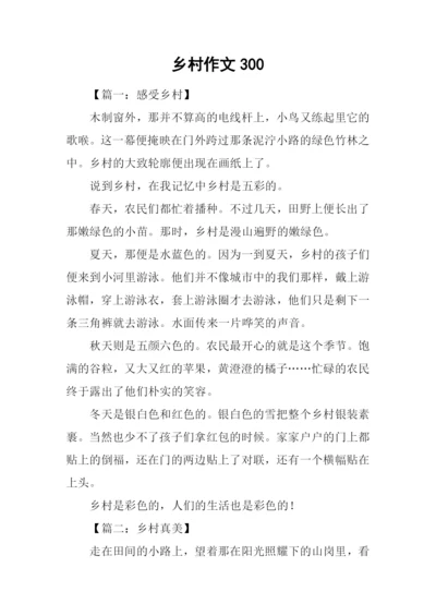 乡村作文3000.docx