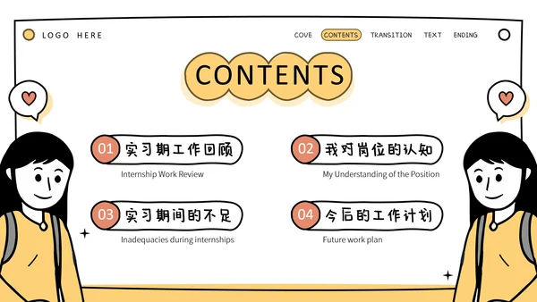 黄色简约风竞聘述职ppt模板