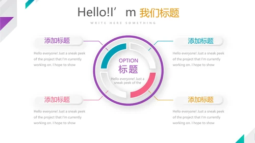 炫彩时尚医疗医药报告动态PPT