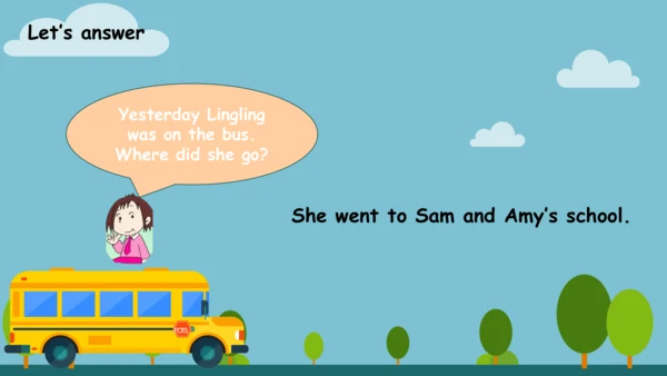 Module 8 Unit 2 Yesterday I went to Sam and Amy's 