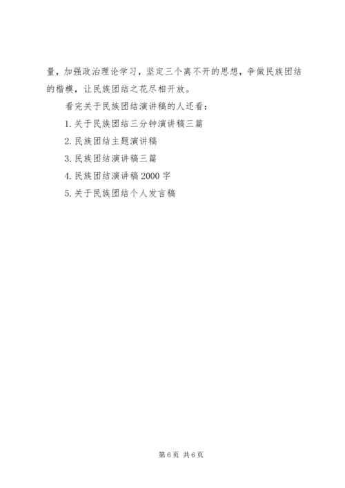 关于民族团结演讲稿 (4).docx