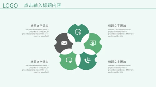 绿色春天教学说课通用PPT模板