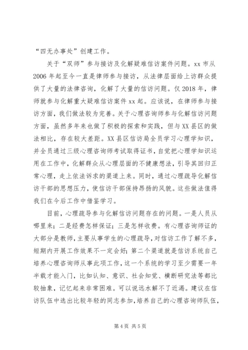 信访局赴长垣、永城参观学习心得.docx