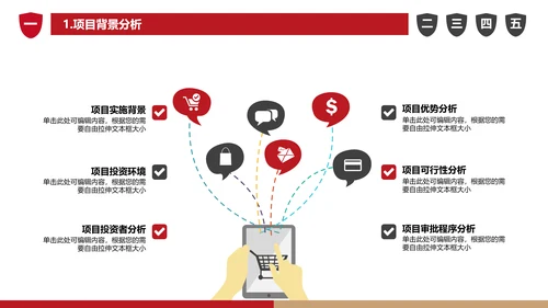 商业可行性分析报告通用PPT模板