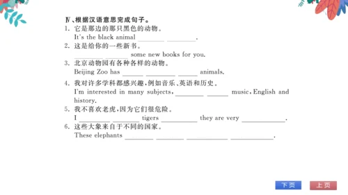 【外研版】七上 Module6 Unit1 Does it eat meat 第1课时 习题课件