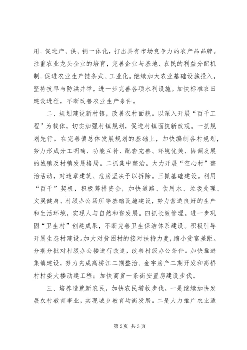 乡镇贯彻落实全市农村工作会议精神情况汇报.docx