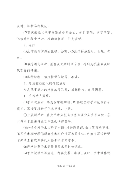 科室医疗质量控制方案.docx