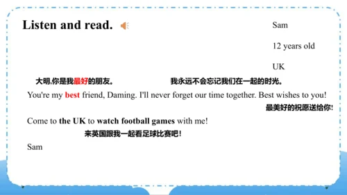 Module 9  Unit 1  Best wishes to you（课件）-六年级英语下学期同