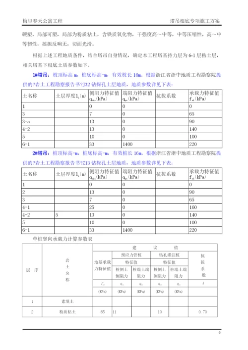 塔吊基础专项施工方案培训资料.docx