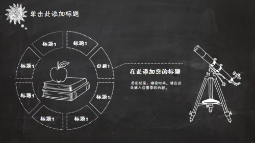 黑板风格创意教学课件通用PPT模板