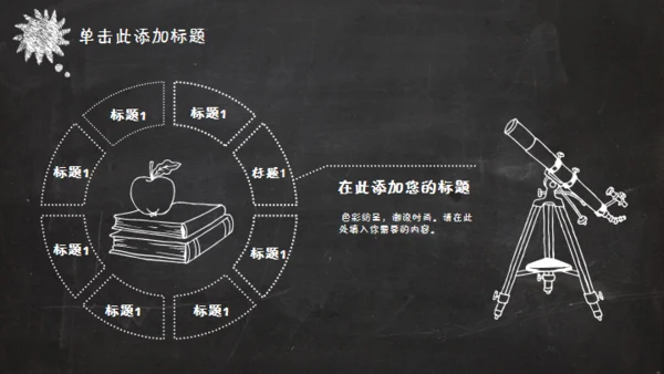 黑板风格创意教学课件通用PPT模板