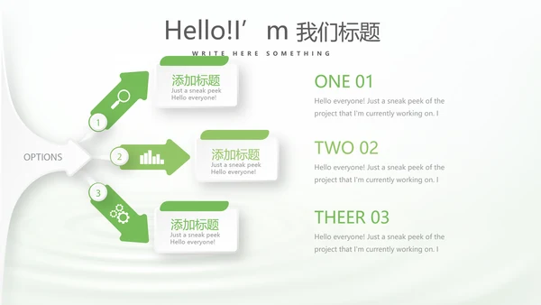 绿色清新化妆品介绍动态PPT