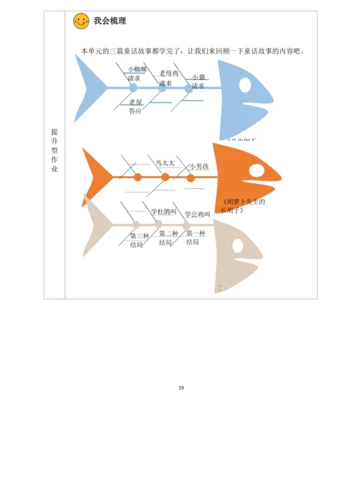 统编版小学语文三年级上册第四单元作业设计