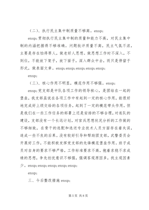 某党支部剖析材料及整改措施.docx